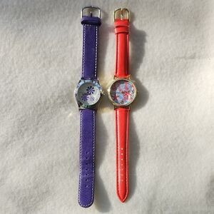 Floral Purple and Red Watches